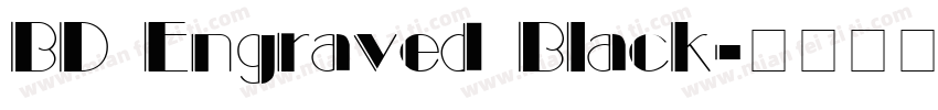 BD Engraved Black字体转换